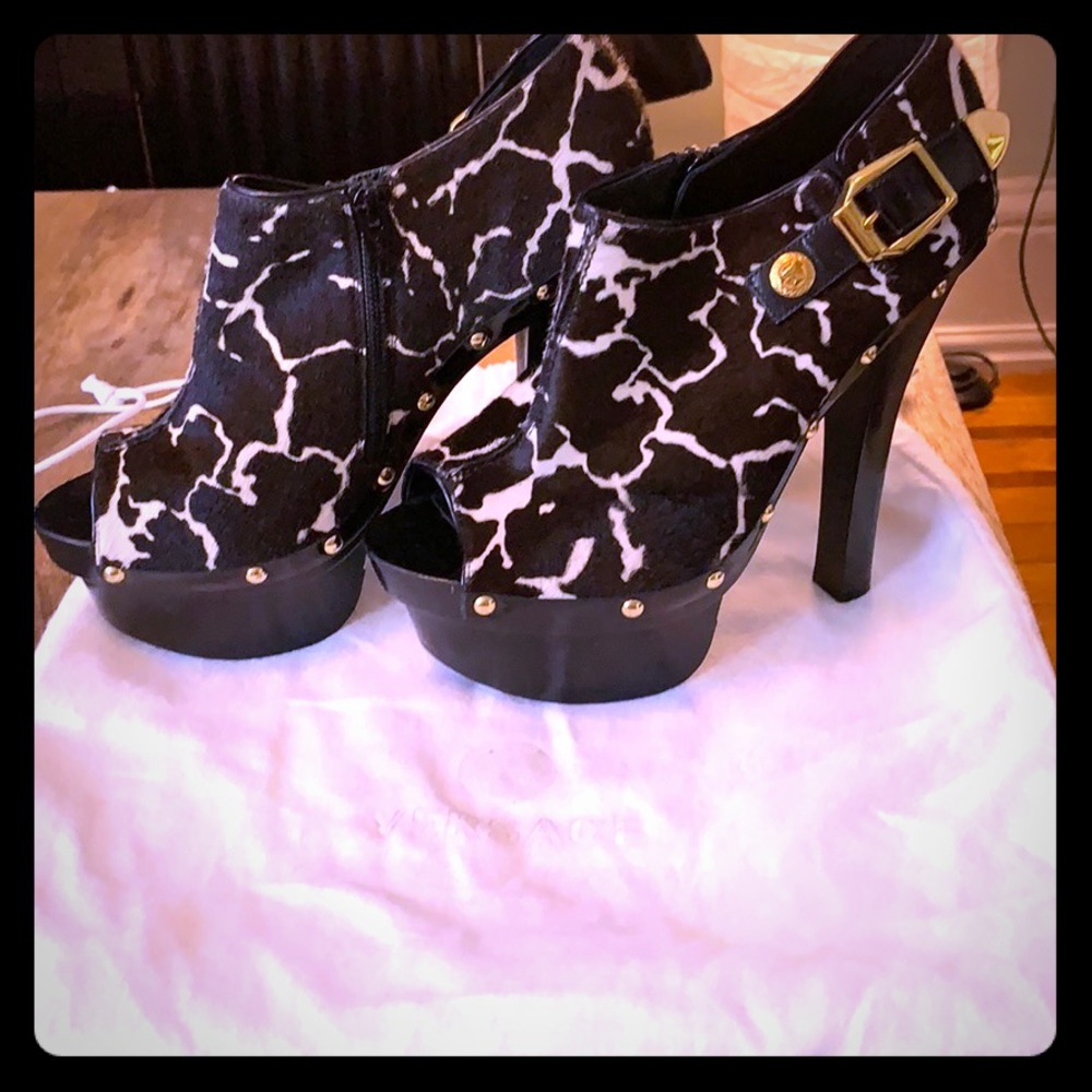 Versace Cow Hair Heels size 37